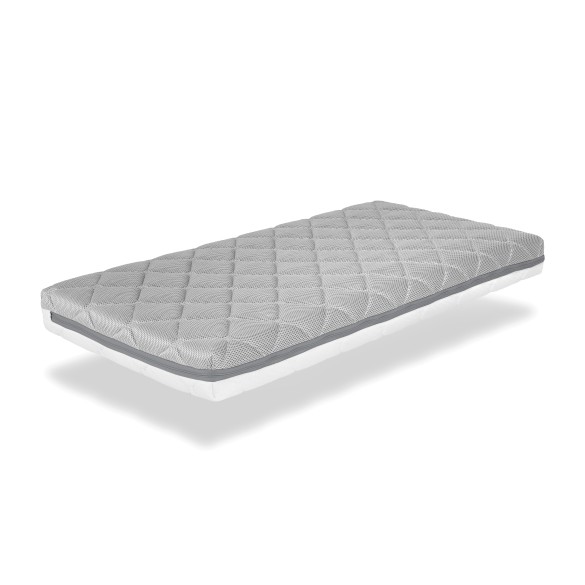 Colchón Bebé SHAULA (Blanco, Gris - Espuma, Memory Foam - 70x140 cm)